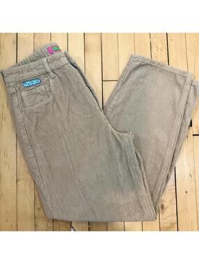 Empyre Corduroy Wide Leg Skate Pants Tan Size 9 Y2K